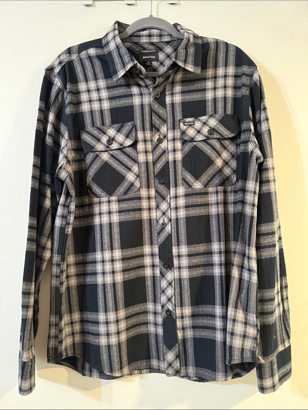 Brixton Plaid Button-Down Flannel Shirt